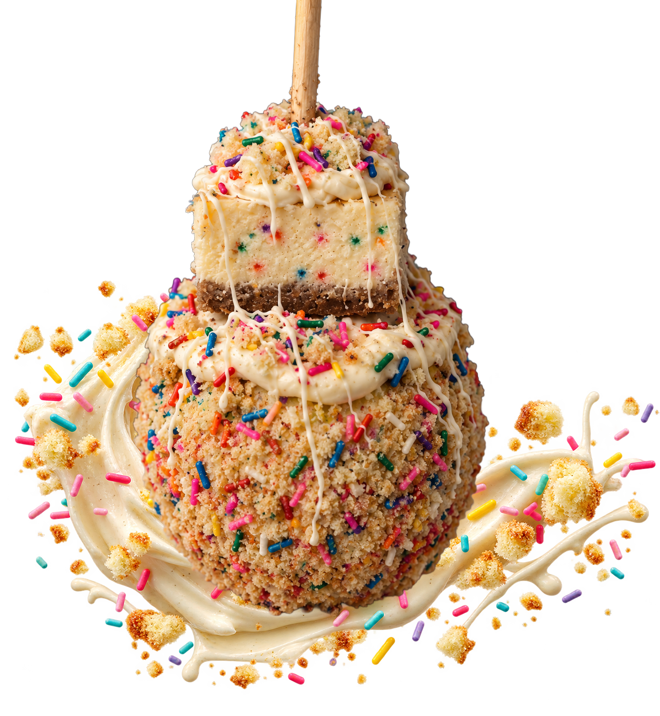 Birthday Cake Loaded Cheesecake Apple